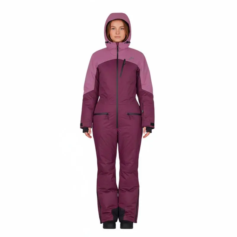 Комбинезон Rosomaha женский Чая утепленный розовый, ягодный от магазина Супер Спорт